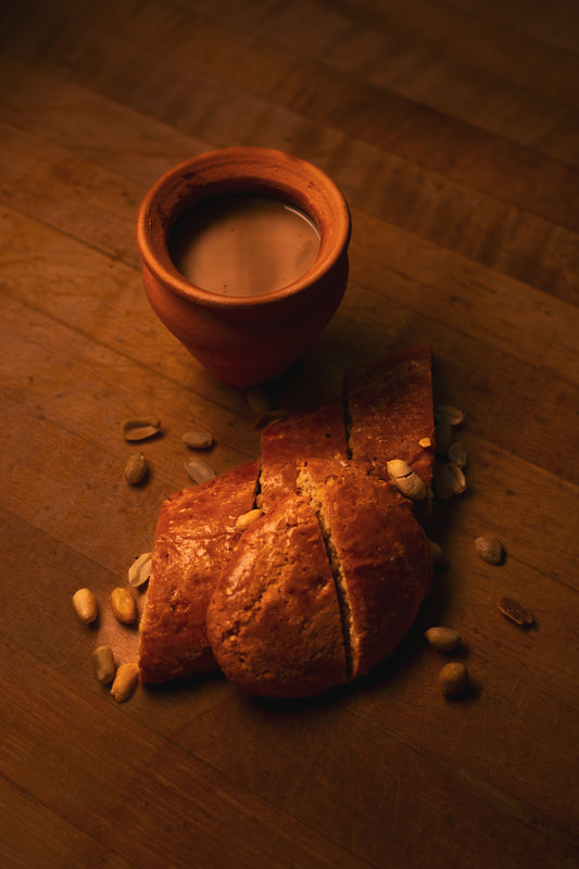 🍰 Jugu Cake (Peanut Brittle Cake)